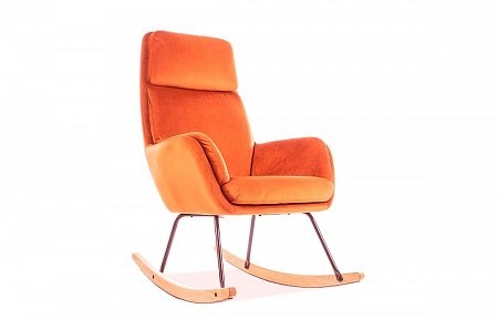bujany pomarańczowy fotel